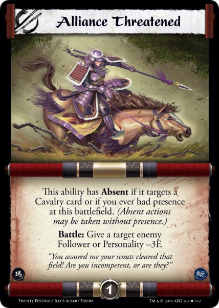 Alliance Threatened FOIL